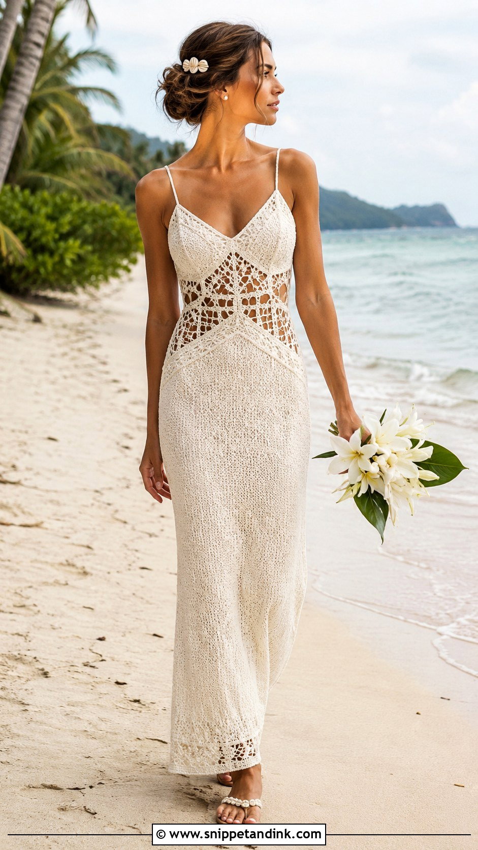 Beach Macrame Wedding Dress - Snippet and Ink - 20 Macrame Wedding Dress Ideas