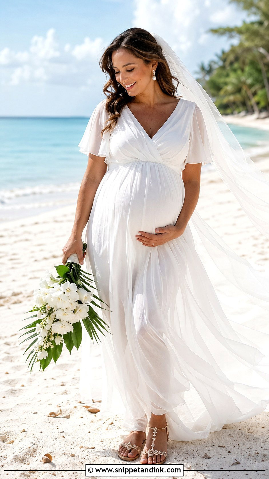 Beach Maternity Wedding Dress - Snippet and Ink - 20 Maternity Wedding Dresses Pregnant Brides