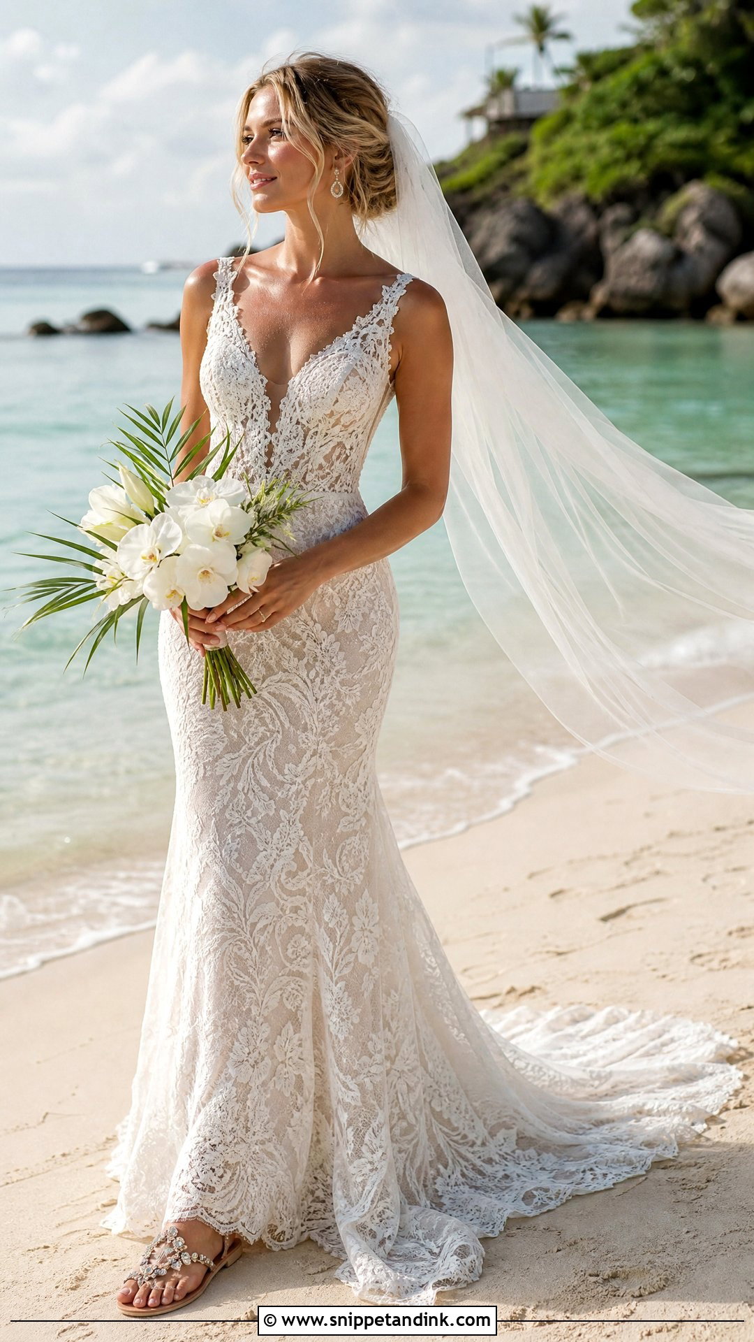 Beach Mermaid Wedding Dress - Snippet and Ink - 25 Mermaid Bride Dress Ideas