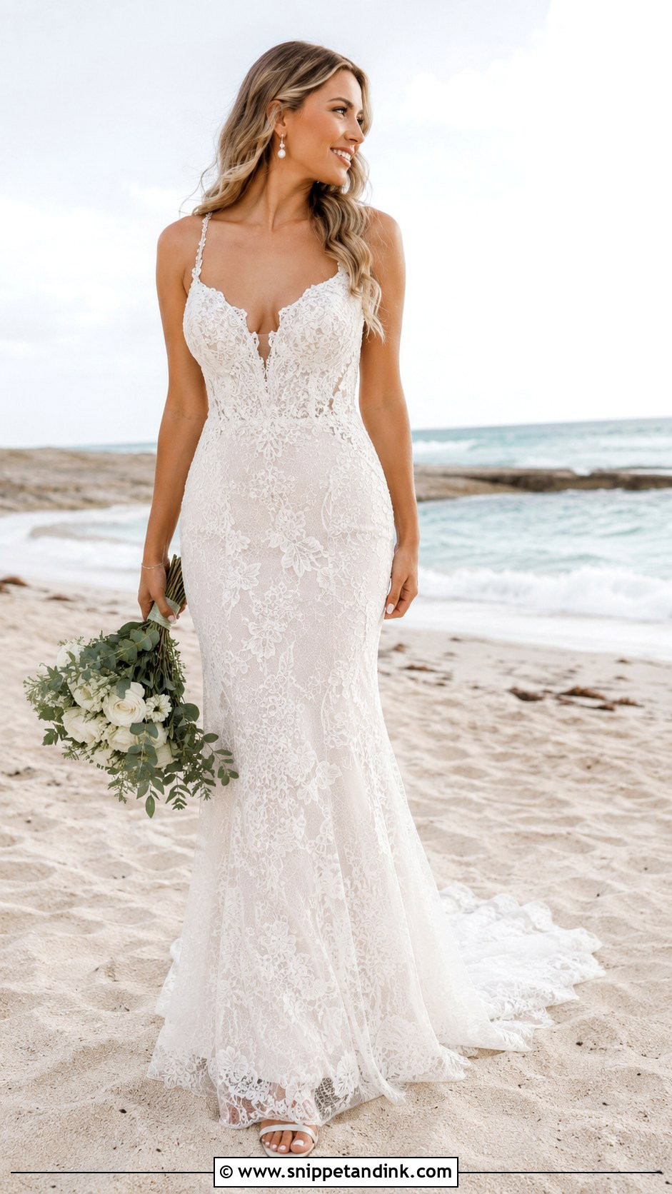 Beach Mermaid Wedding Gown - Snippet and Ink - 25 Mermaid Wedding Gown Ideas