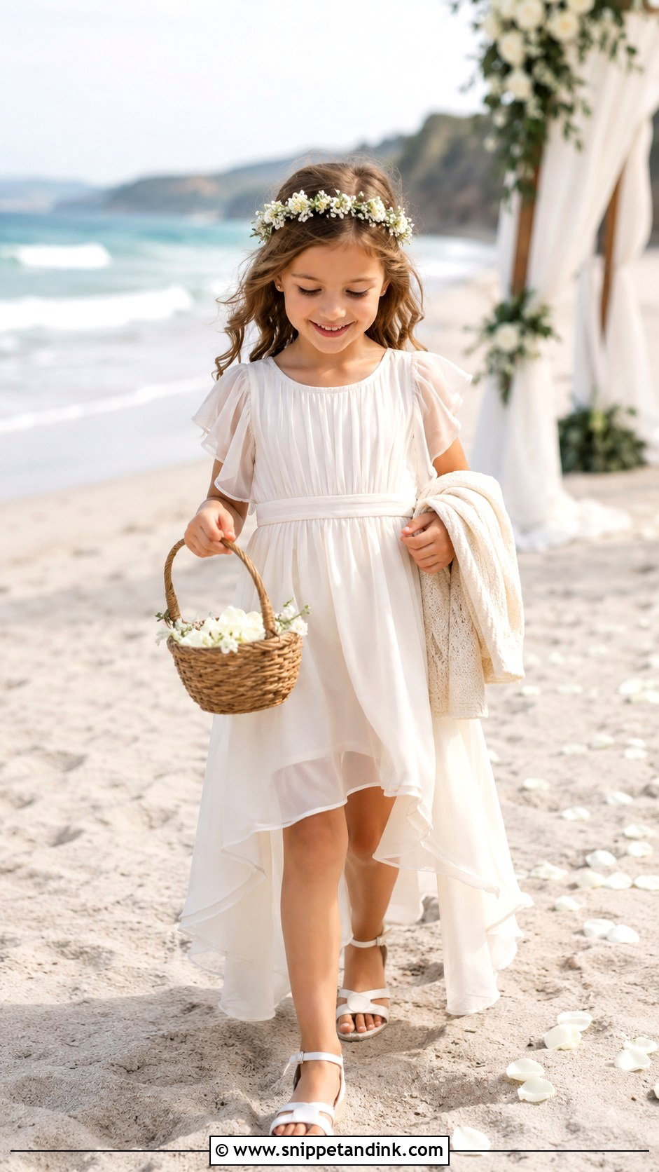 Beach Mini Bride Dress With Sandals - Snippet and Ink - 20 Mini Bride Ideas