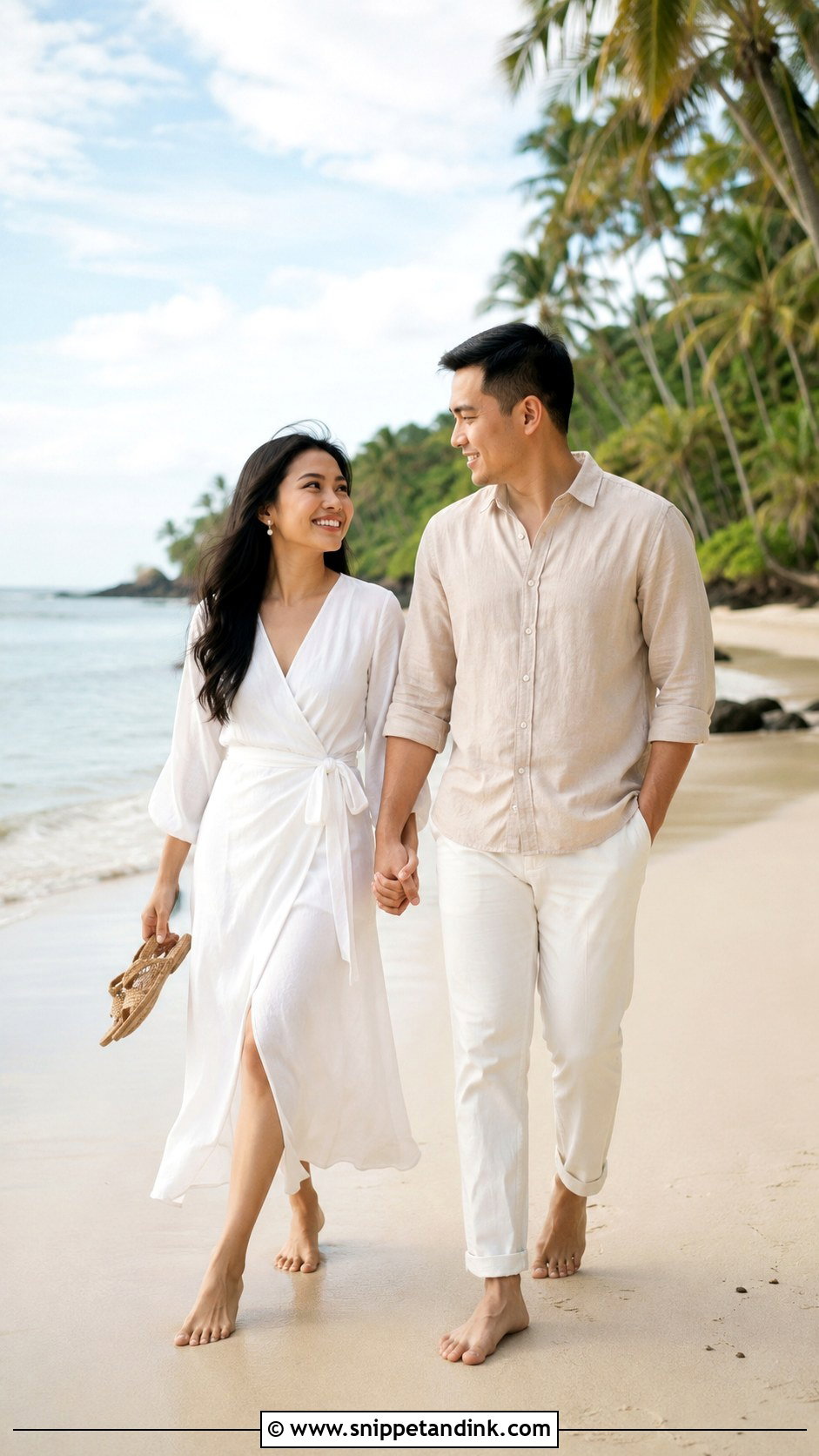 Beach Prenup White Linen Outfit - Snippet and Ink - 25 Prenup Outfit Ideas Philippines