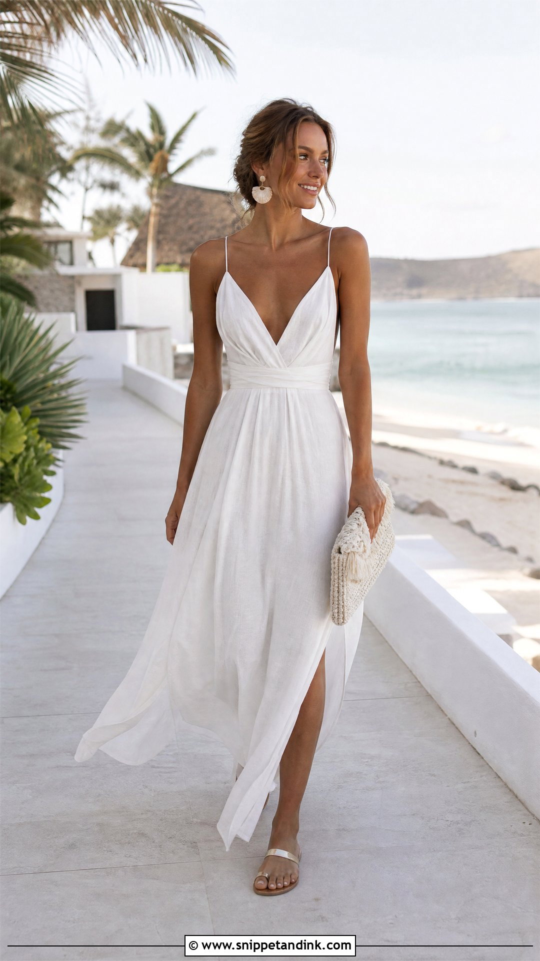 Beach Rehearsal Maxi Dress - Snippet and Ink - 20 Rehearsal Dress for Bride Ideas