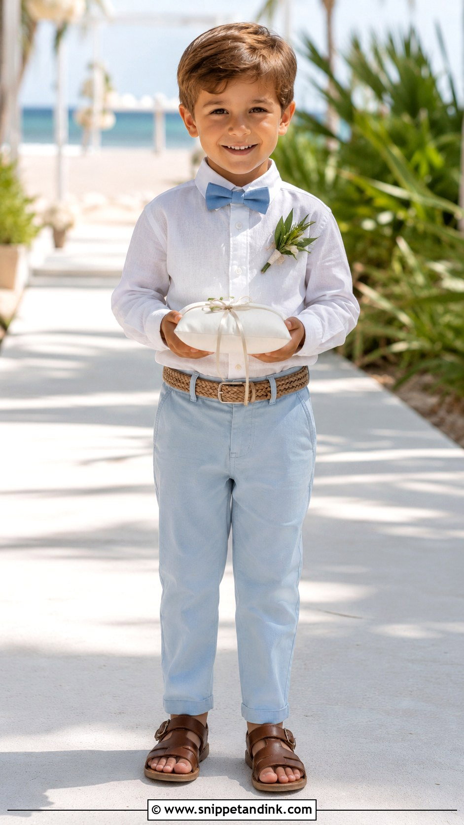 Beach Ring Bearer Outfit With White Shirt - Snippet and Ink - 20 Bearer Outfit Ideas