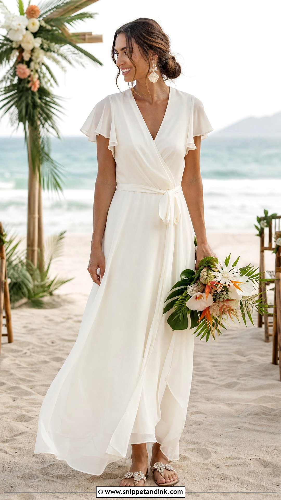 Beach Robe Wedding Dress - Snippet and Ink - 20 Robe Wedding Dress Ideas