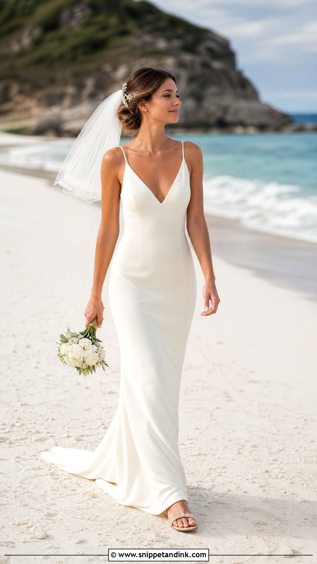 Beach Sheath Bridal Dress - Snippet and Ink - 25 Bridal Dresses Simple Elegant
