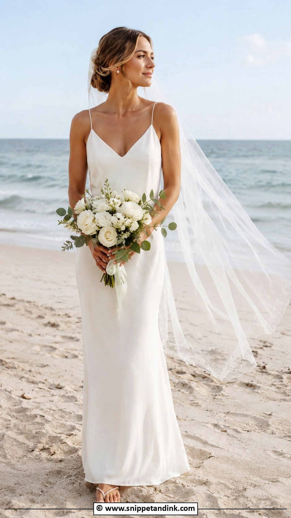 Beach Sheath Wedding Dress - Snippet and Ink - 30 Sheath Wedding Dress Ideas