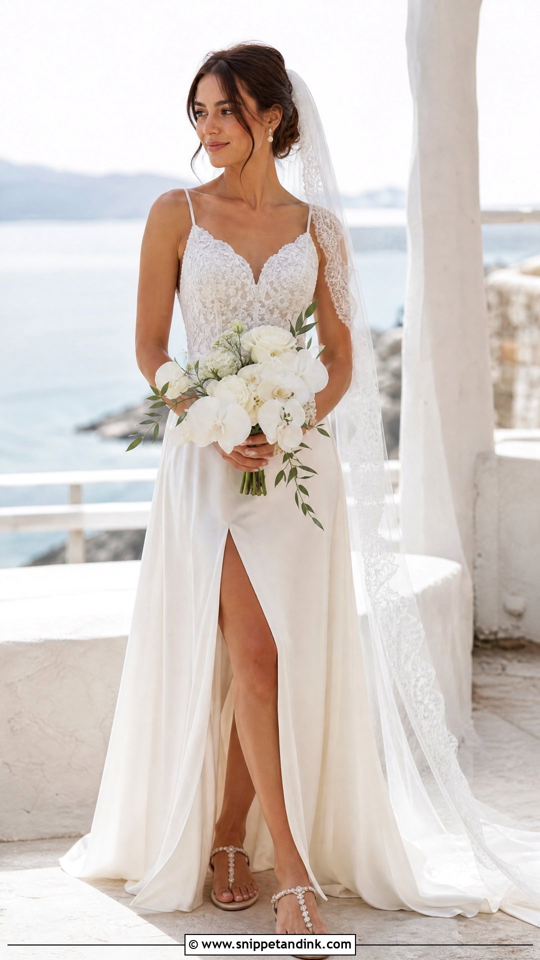 Beach Silk Lace Wedding Dress - Snippet and Ink - 20 Silk Lace Wedding Dress Ideas