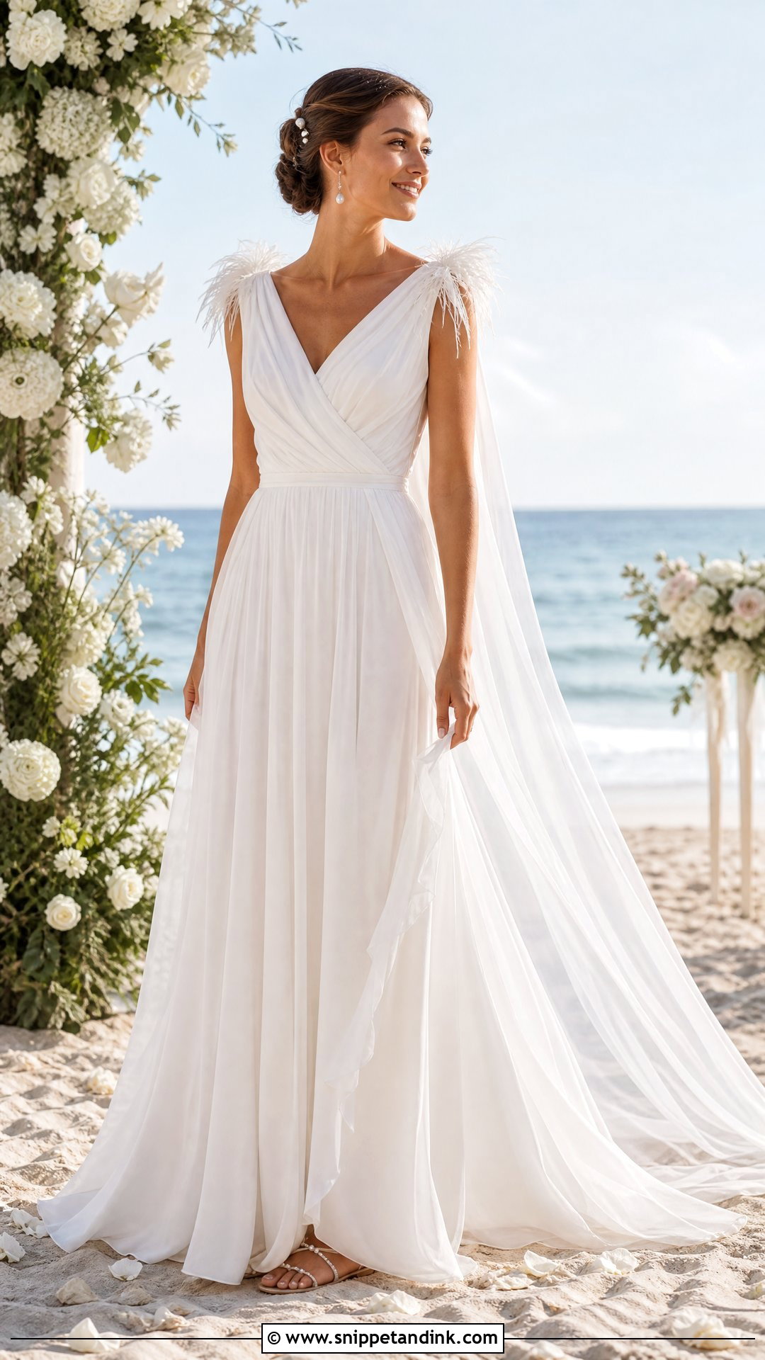 Beach Swan Wedding Dress - Snippet and Ink - 25 Swan Wedding Dress Ideas