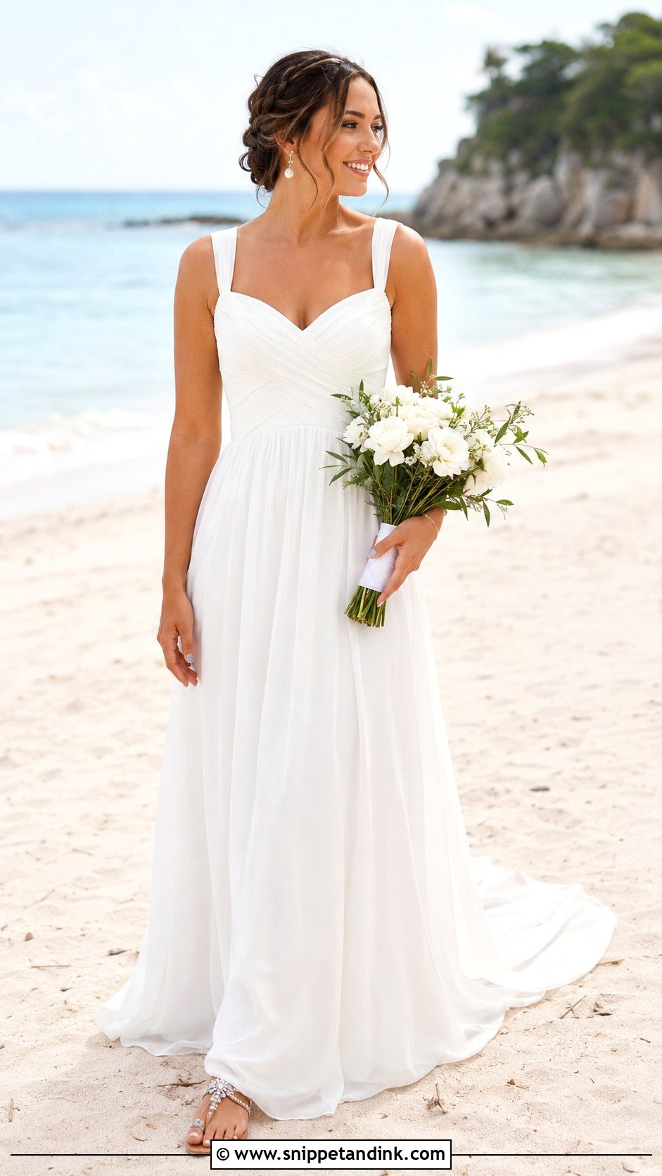 Beach Sweetheart Neckline Wedding Dress - Snippet and Ink - 20 Wedding Dresses Sweetheart Neckline