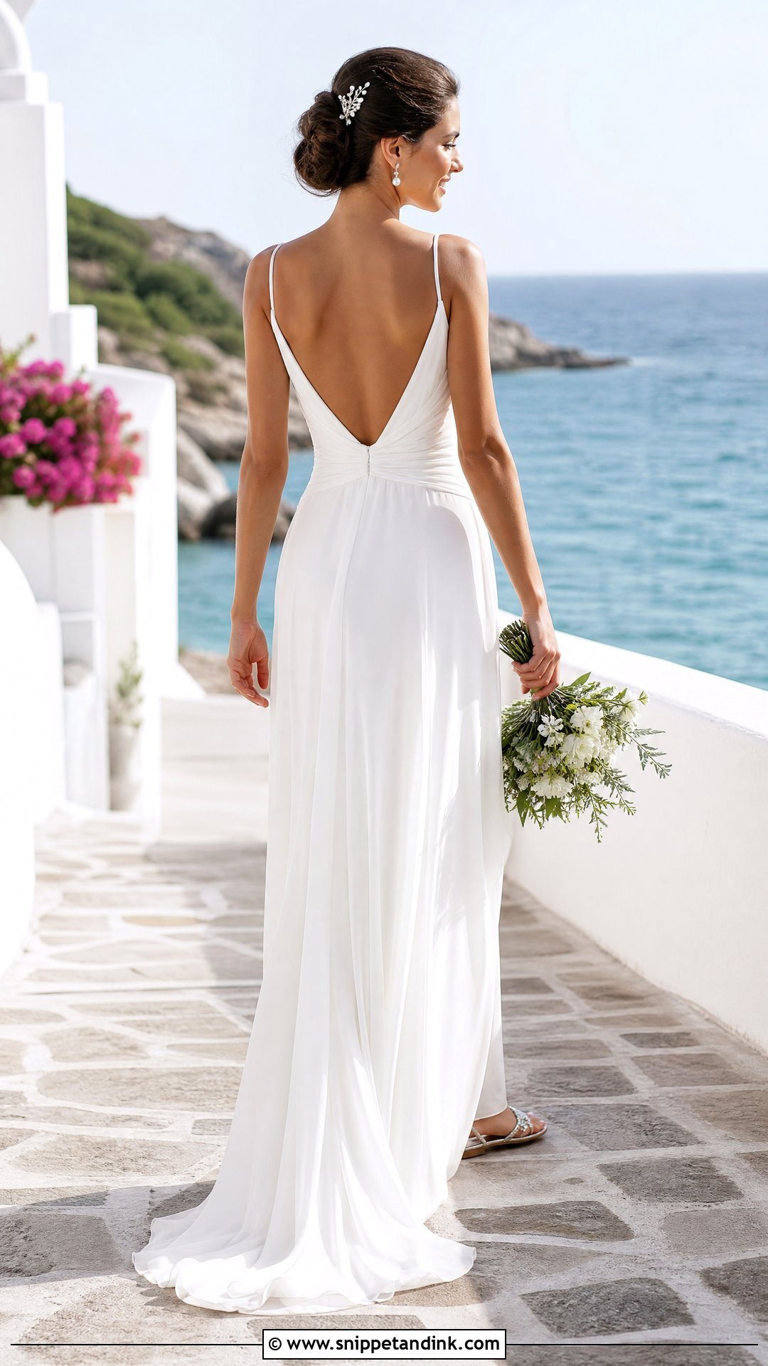 Beach V Back Wedding Dress - Snippet and Ink - 20 V Back Wedding Dress Ideas