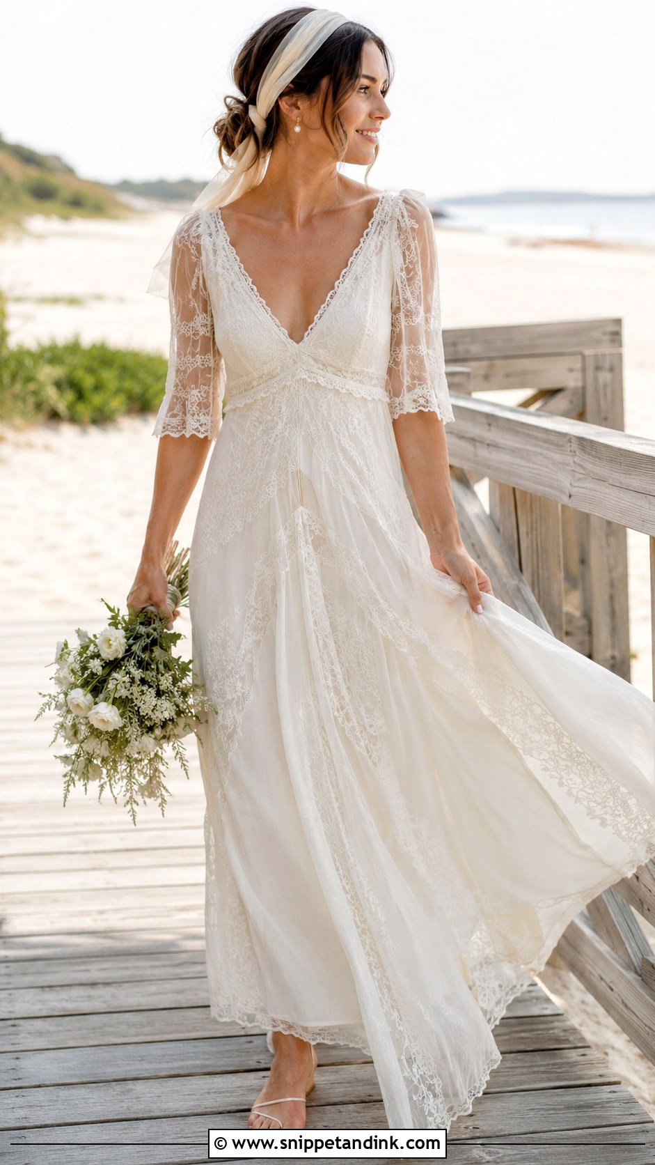 Beach Vintage Old Wedding Dress - Snippet and Ink - 25 Old Wedding Dresses