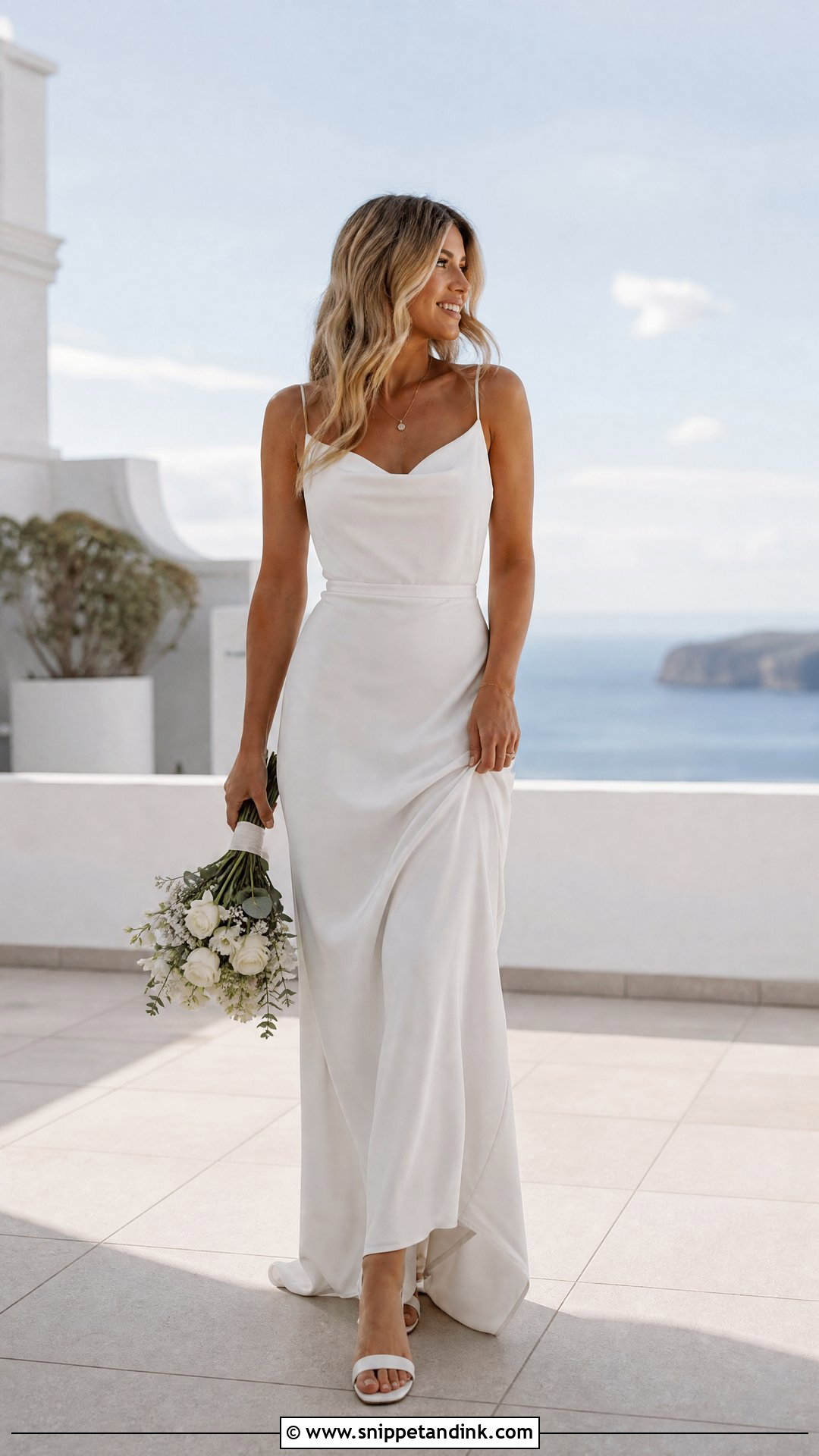 Beach Wave Hair Down Bridal Look - Snippet and Ink - 20 Hair Down Bridal Styles