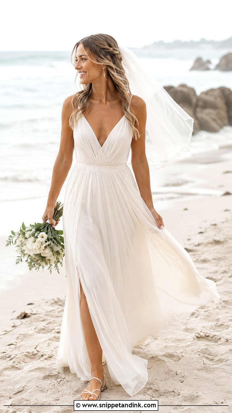 Beach Wedding Dress - Snippet and Ink - 30 Wedding Dresses Aesthetic