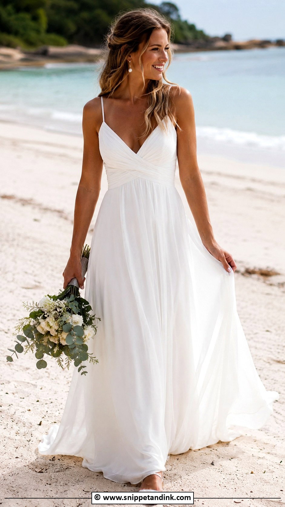 Beach Wedding Dress - Snippet and Ink - 30 Flowy Wedding Dress Ideas