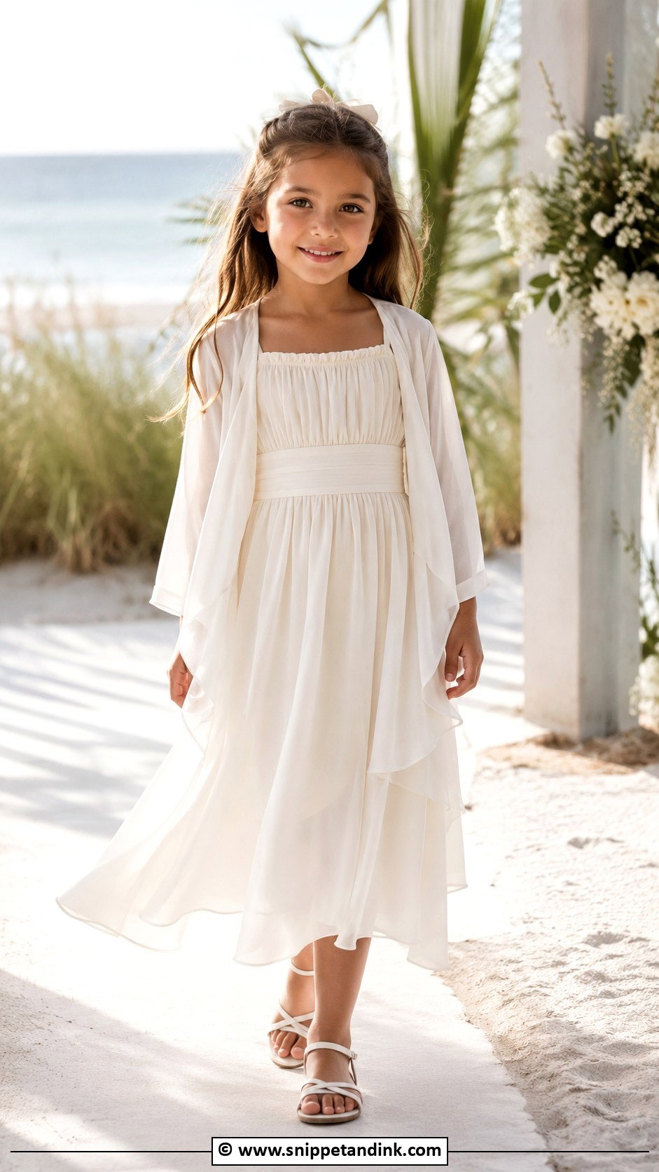 Beach Wedding Dress - Snippet and Ink - 30 Kids Designer Dresses for Wedding
