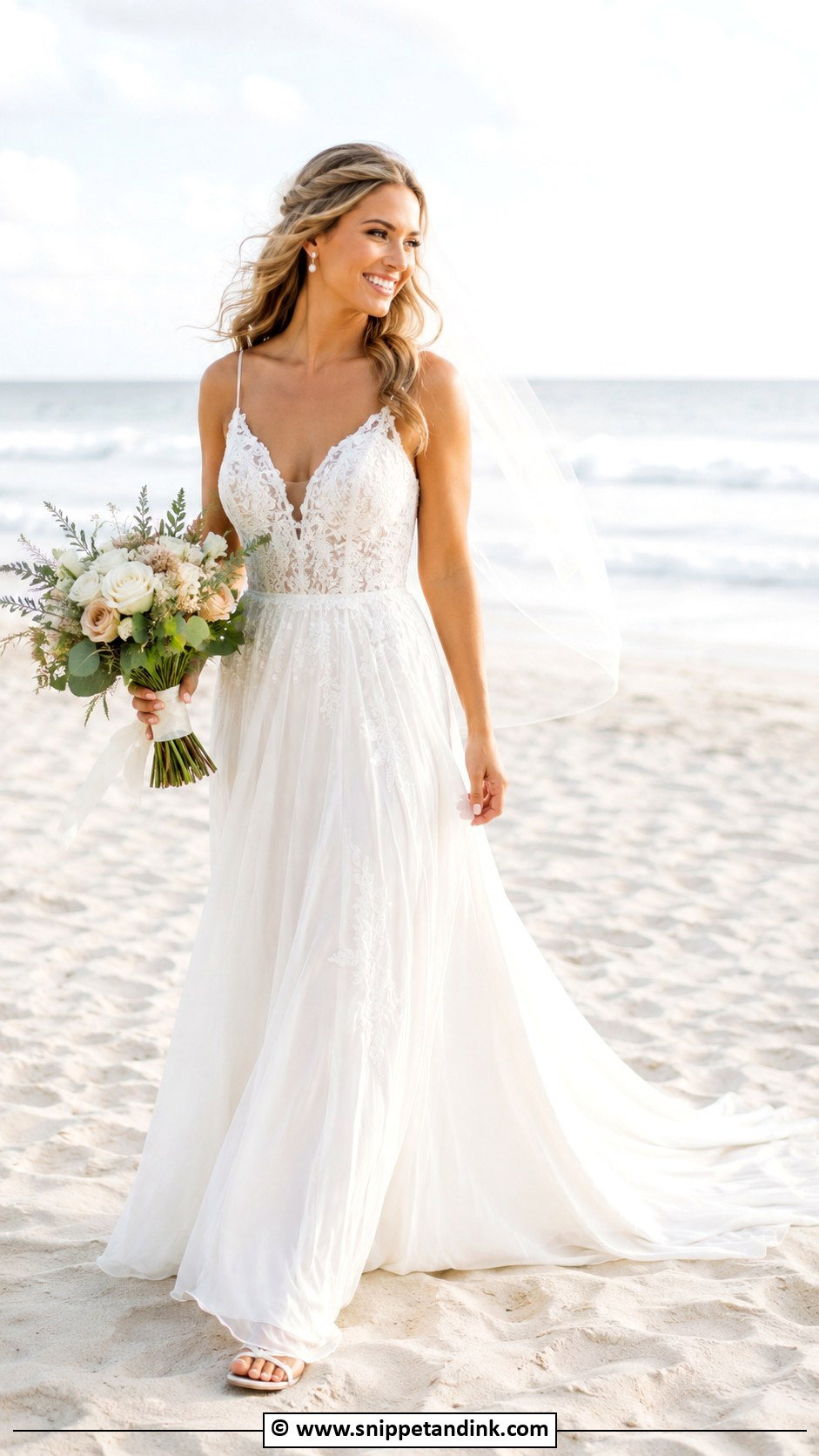 Beach Wedding Dress - Snippet and Ink - 30 Stylish Wedding Dresses