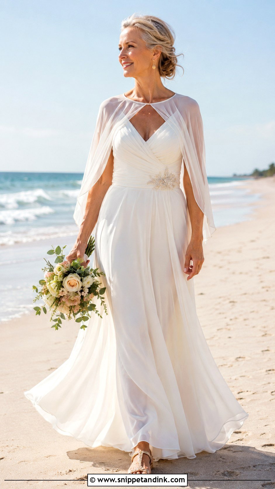 Beach Wedding Dress For Women Over 50 - Snippet and Ink - 25 Over 50 Wedding Dress Ideas