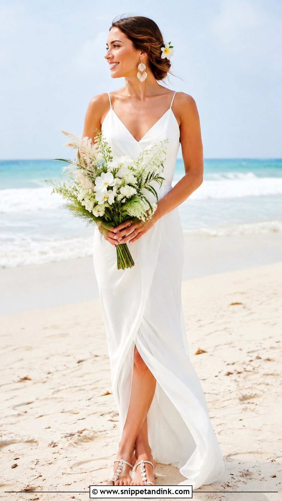 Beach Wedding Dress Outfit - Snippet and Ink - 25 Wedding Outfit for Bride Ideas