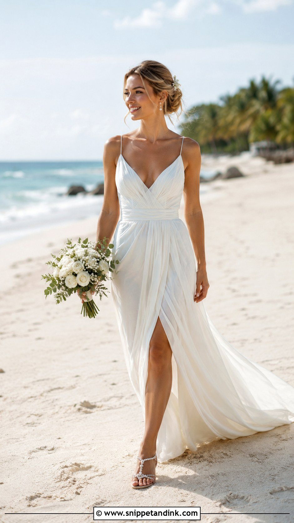 Beach Wedding Dress Outfit - Snippet and Ink - 25 Wedding Outfits for Bride