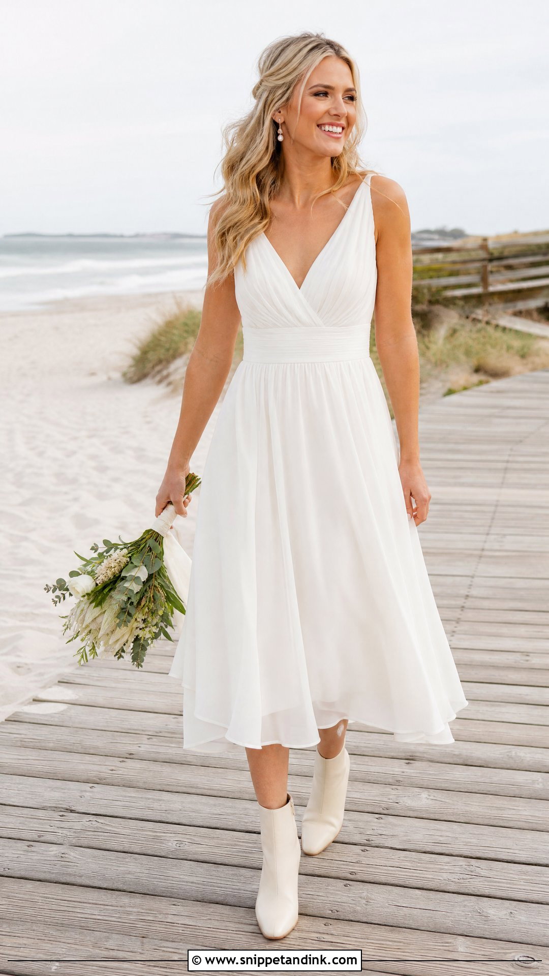 Beach Wedding Dress With Ankle Boots - Snippet and Ink - 25 Wedding Dress with Boots Ideas