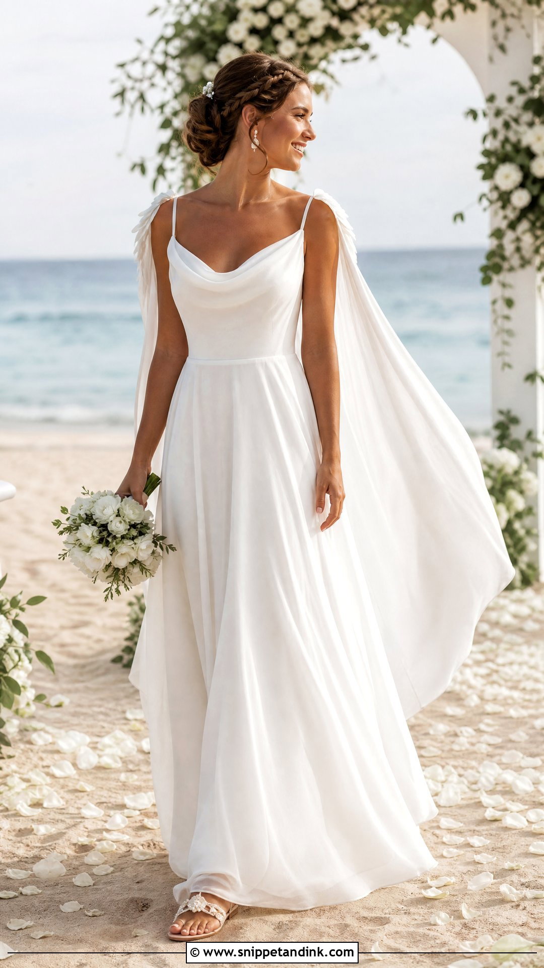 Beach Wedding Dress With Lightweight Wings - Snippet and Ink - 20 Wedding Dress with Wings Ideas