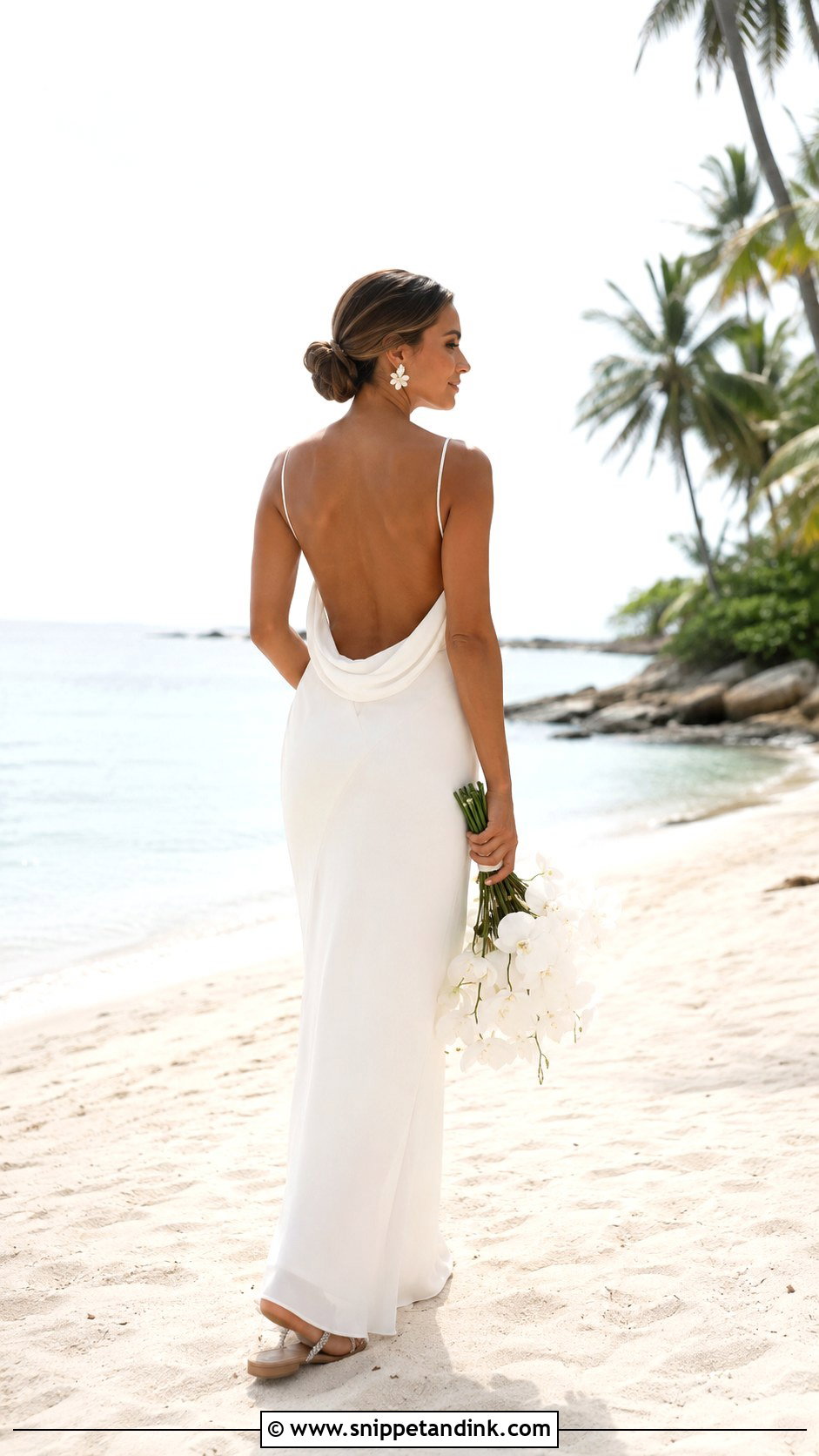 Beach Wedding Dress With Sandals - Snippet and Ink - 20 Natural Wedding Dress Ideas