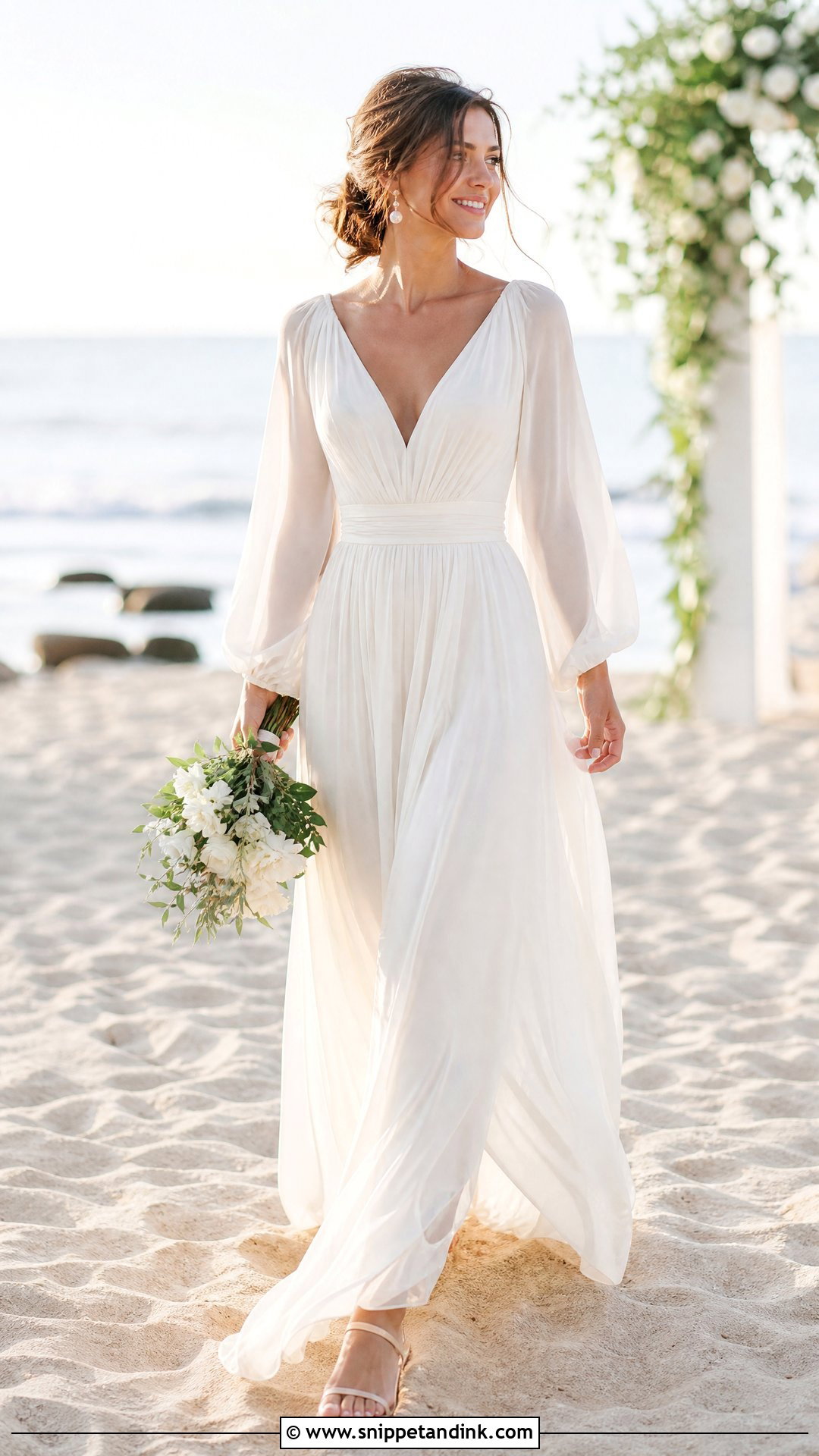 Beach Wedding Dress With Sleeves - Snippet and Ink - 25 Elegant Wedding Dress with Sleeves