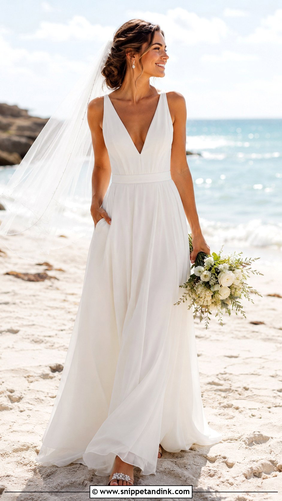 Beach Wedding Dress with Pockets - Snippet and Ink - 20 Wedding Dress with Pockets Ideas