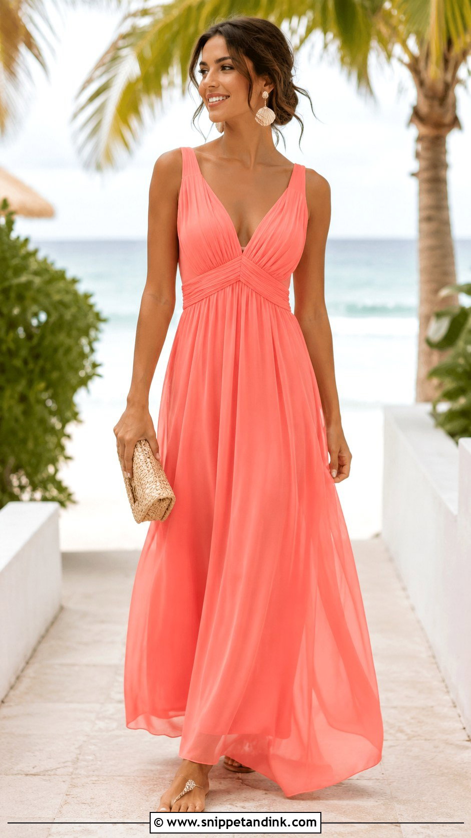 Beach Wedding Flowy Maxi Dress - Snippet and Ink - 25 Wedding Function Dresses