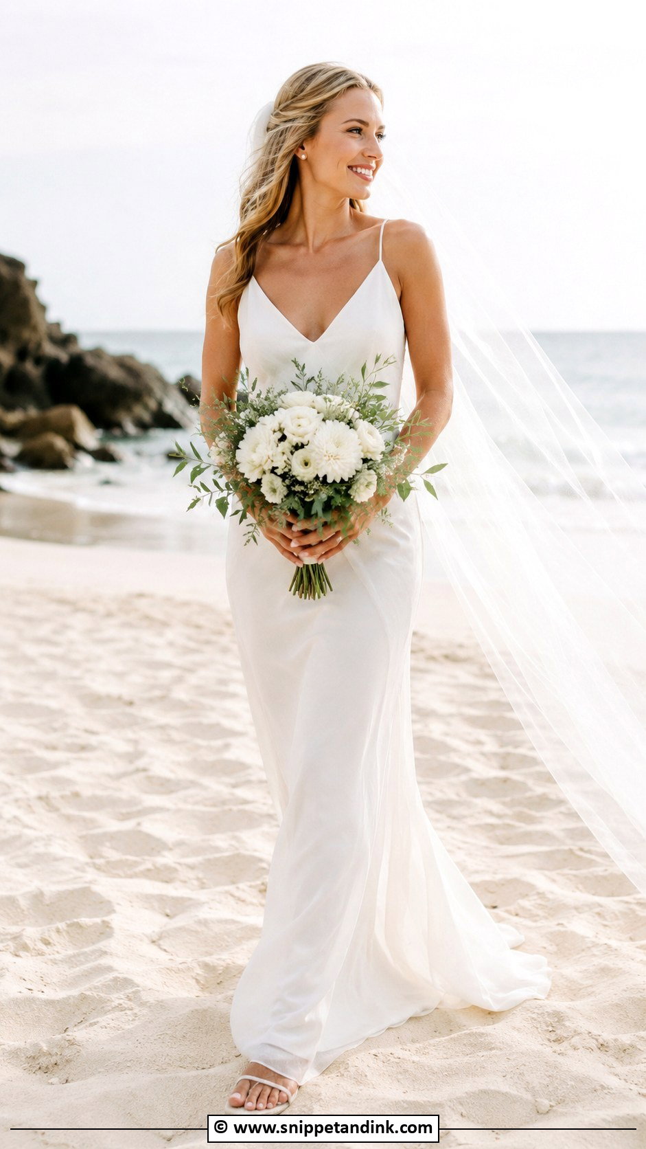 Beach Wedding Gown - Snippet and Ink - 35 Wedding Gown Ideas