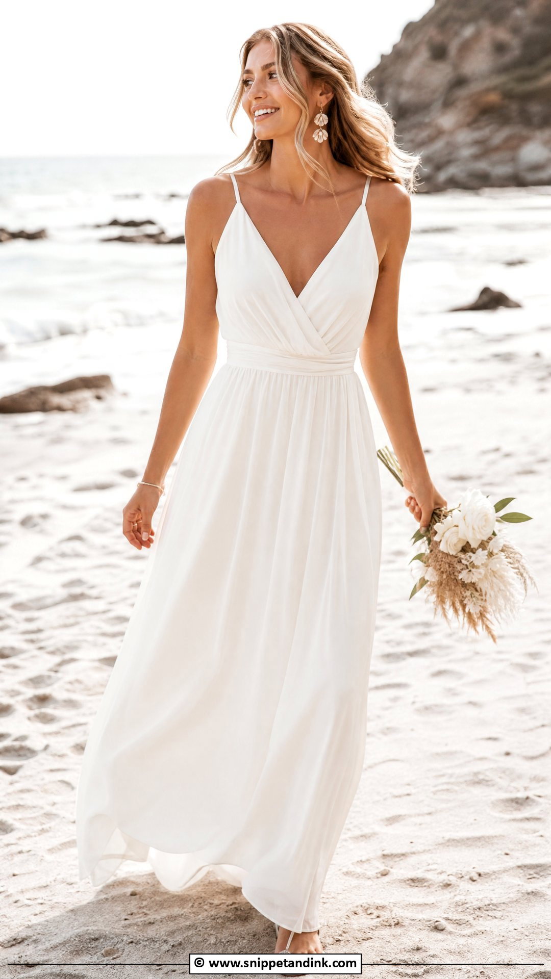 Beach Wedding Maxi Dress - Snippet and Ink - 35 Casual Wedding Dress Ideas