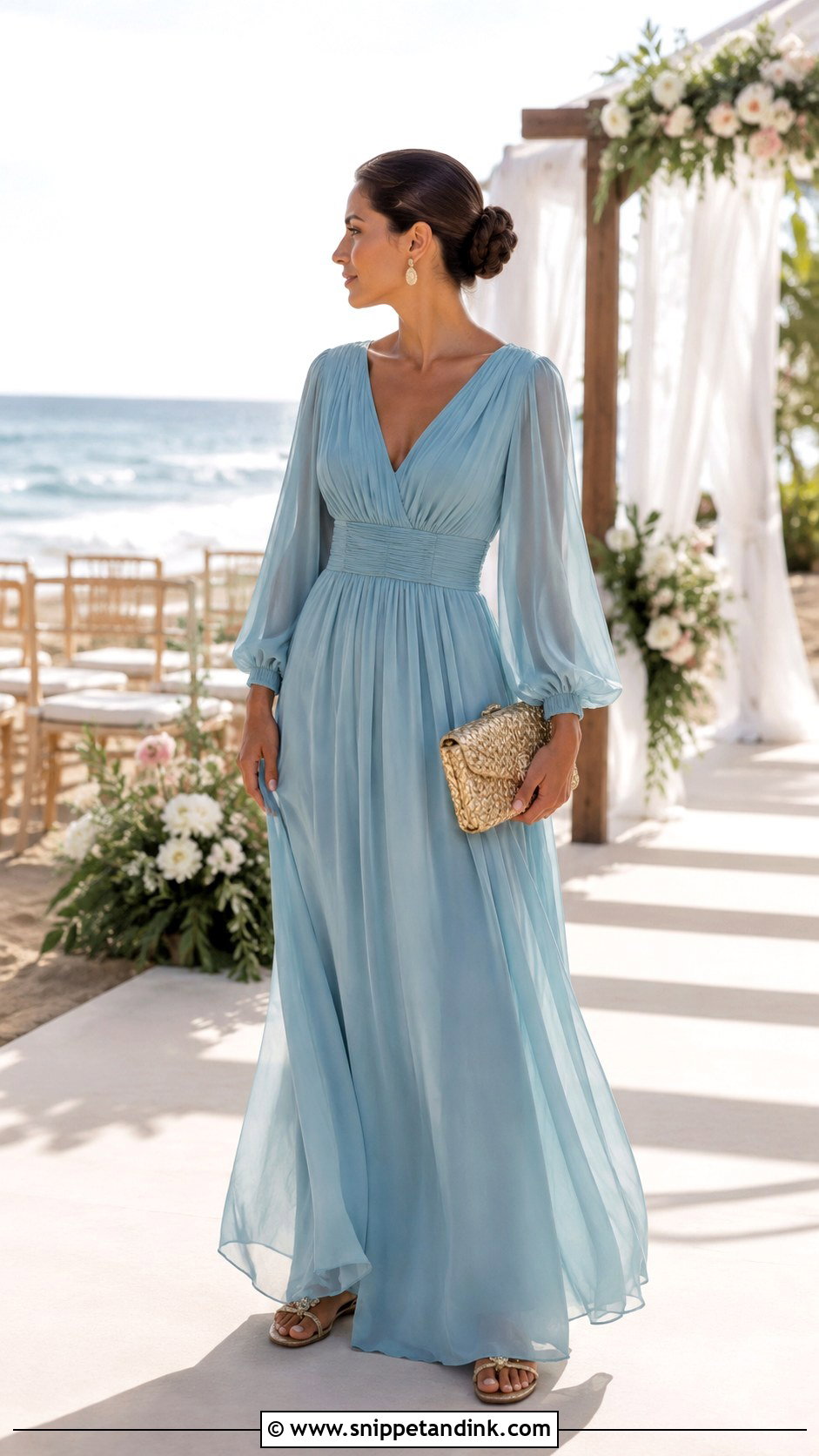 Beach Wedding Maxi Dress Outfit - Snippet and Ink - 20 Maxi Dress Outfit for Wedding Ideas