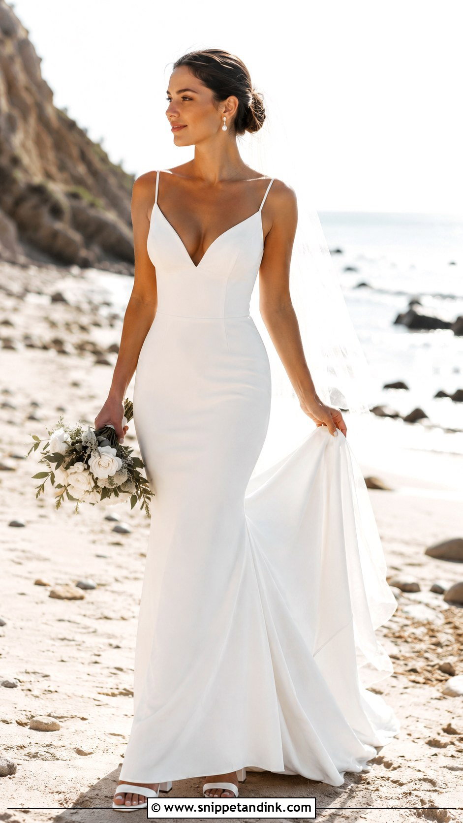 Beach Wedding Mermaid Dress - Snippet and Ink - 25 Beachy Wedding Dress Ideas