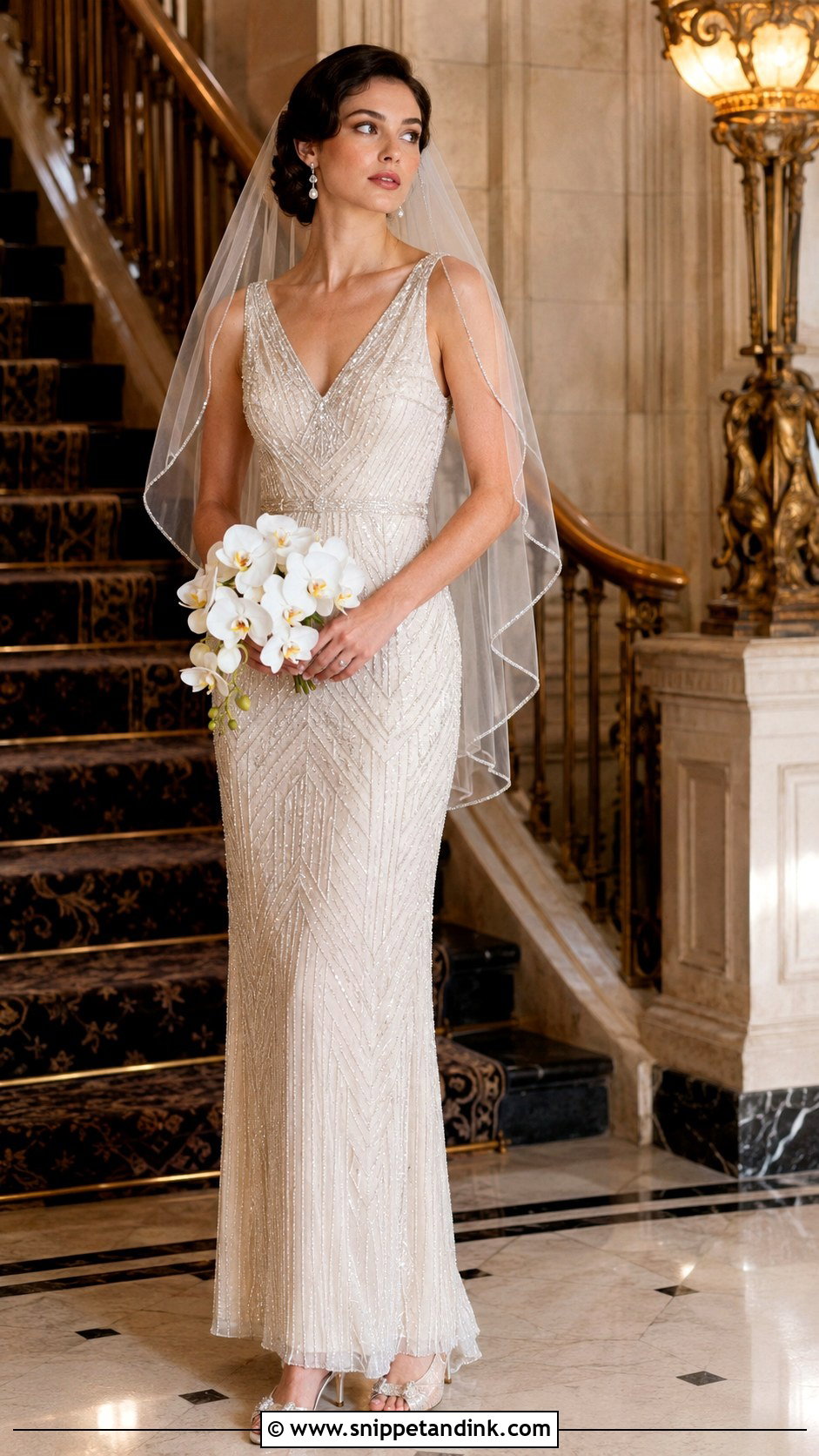 Beaded Art Deco Wedding Dress - Snippet and Ink - 20 Elegant Luxury Wedding Dress Ideas