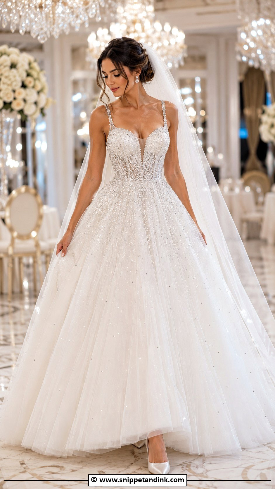 Beaded Ball Gown Wedding Dress - Snippet and Ink - 30 Wedding Dresses Ball Gown