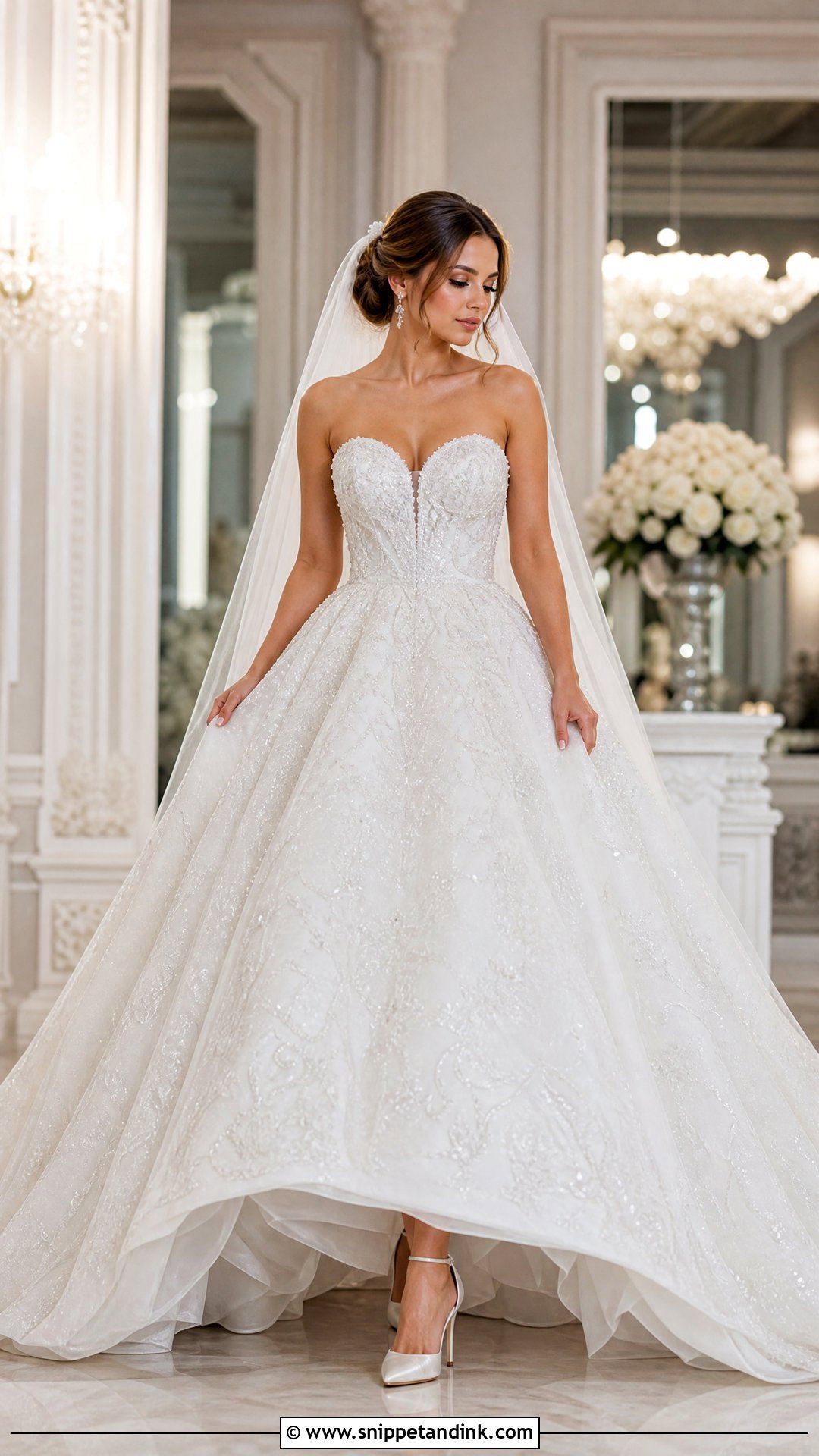 Beaded Ball Gown Wedding Dress - Snippet and Ink - 25 Beaded Wedding Gowns