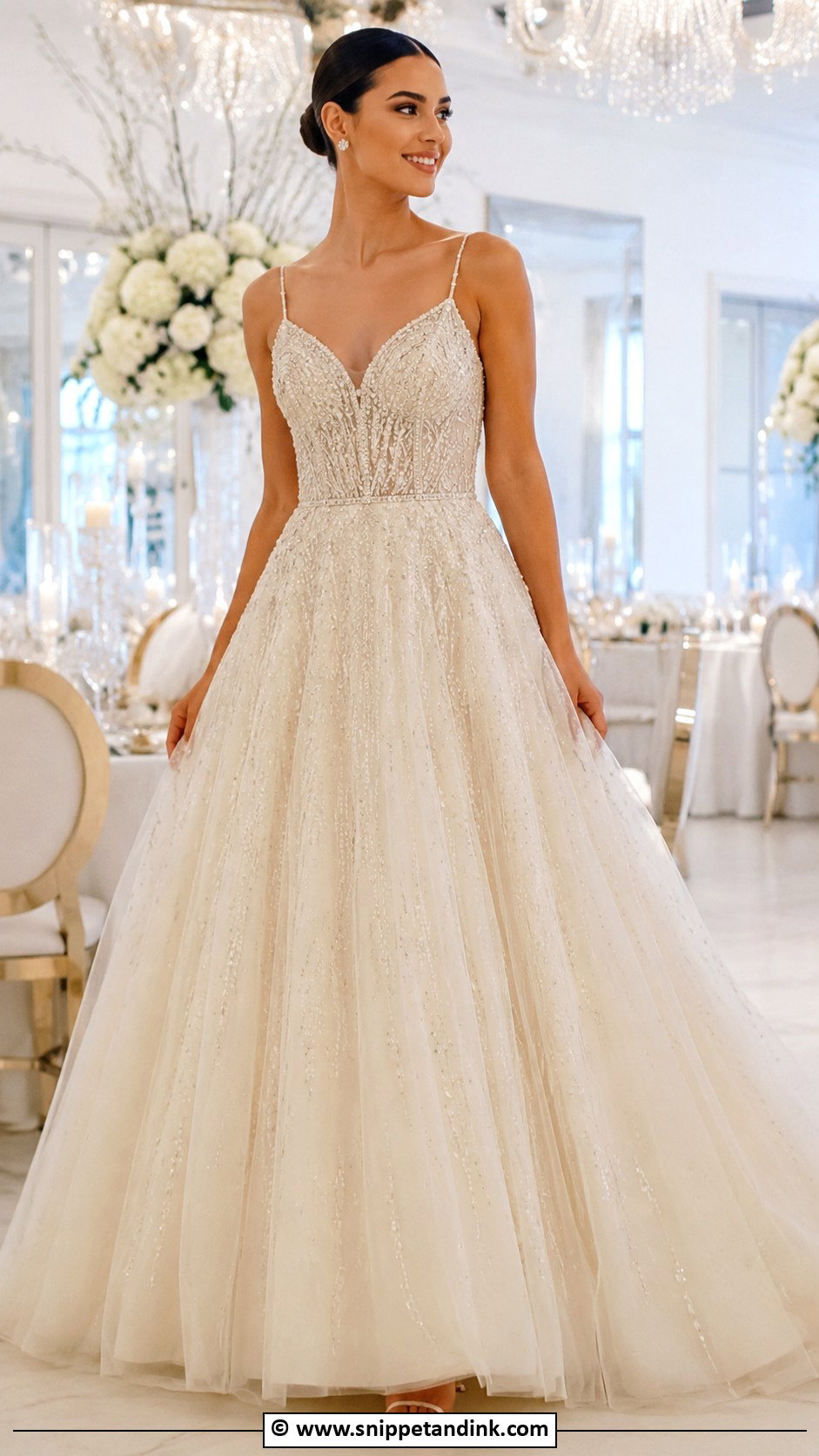 Beaded Ball Gown Wedding Dress - Snippet and Ink - 30 Ball Gowns Wedding