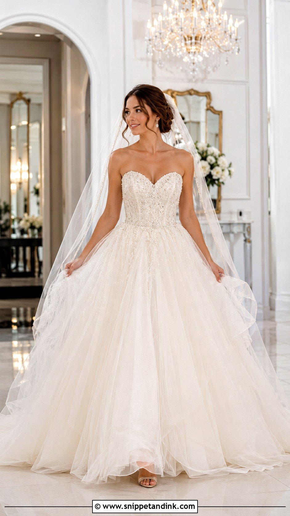 Beaded Ballgown Wedding Dress - Snippet and Ink - 25 Ballgown Wedding Dresses