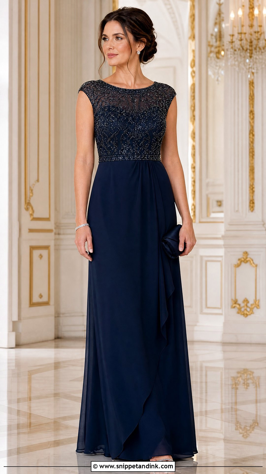 Beaded Black Tie Sister of the Bride Dress - Snippet and Ink - 20 Sister of the Bride Wedding Dresses