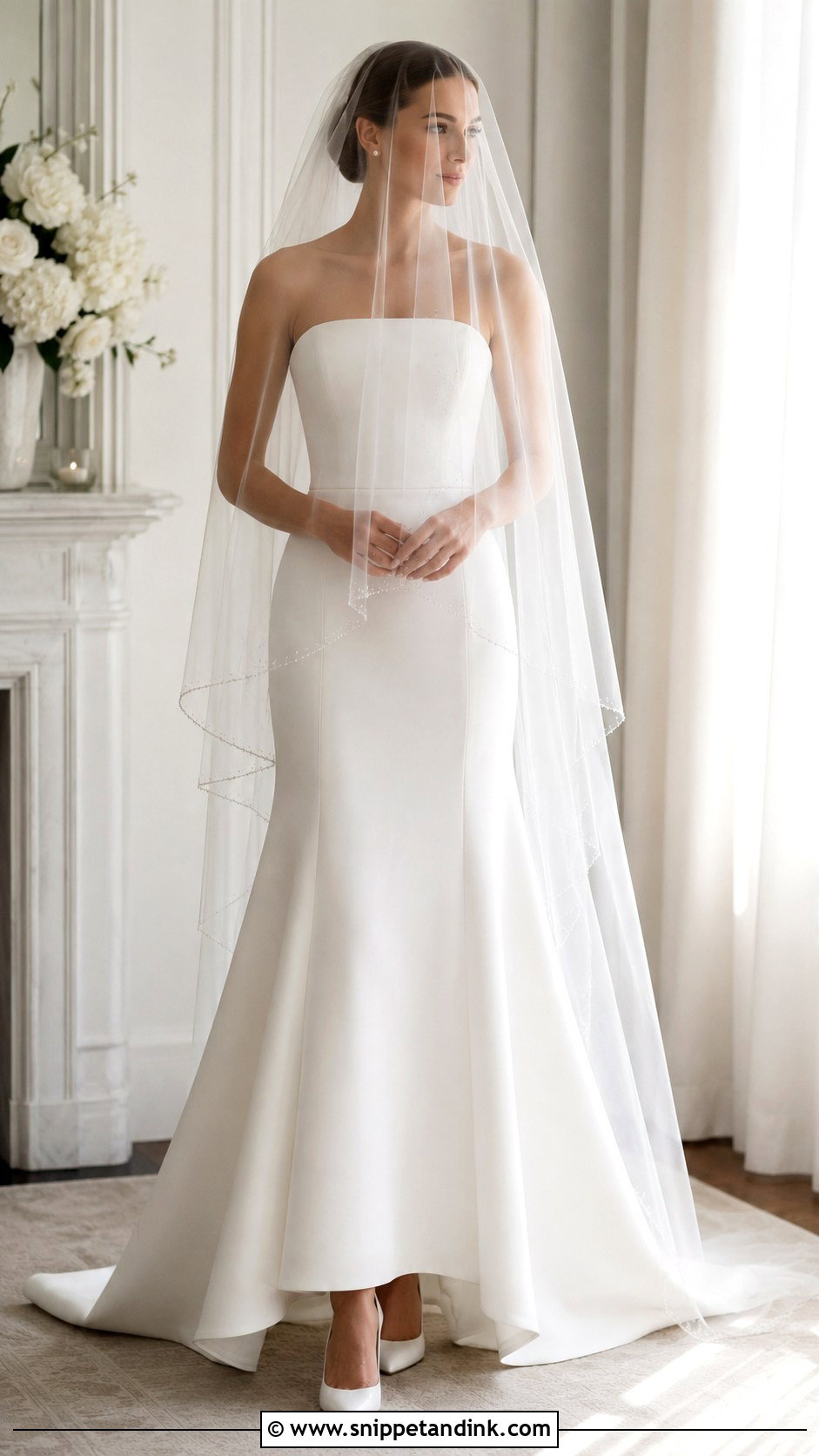Beaded Blusher Veil - Snippet and Ink - 25 Beaded Veil Ideas