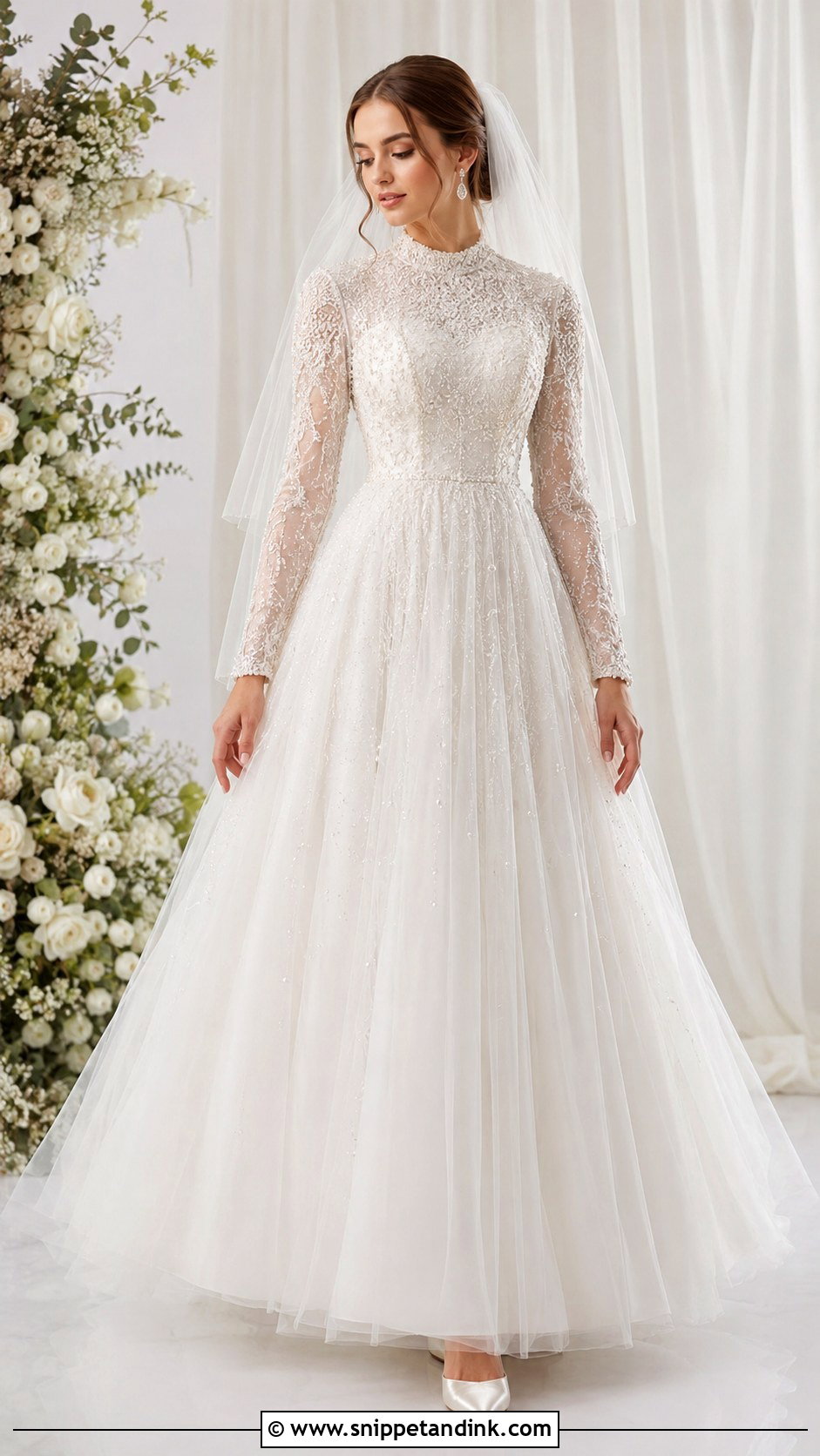 Beaded Bodice Christian Bridal Gown - Snippet and Ink - 30 Christian Bridal Gown Ideas