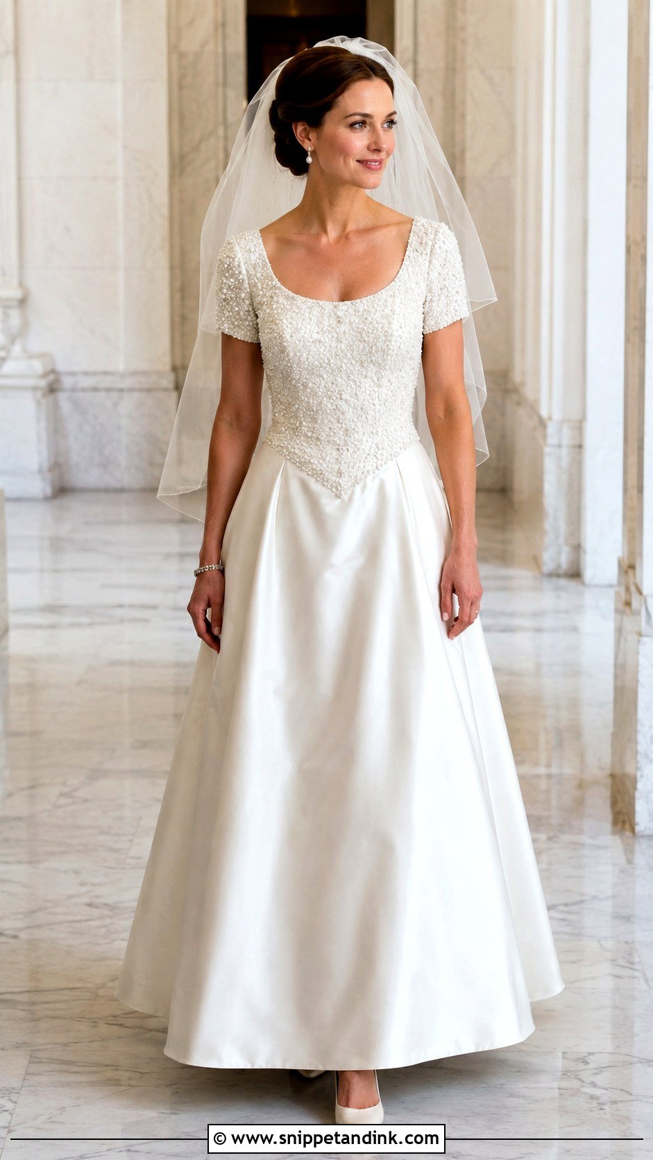 Beaded Bodice Wedding Dress - Snippet and Ink - 20 1990 Wedding Dress Ideas