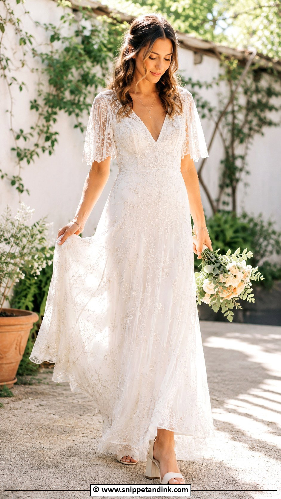 Beaded Boho Wedding Dress - Snippet and Ink - 30 Beaded Wedding Dress Ideas