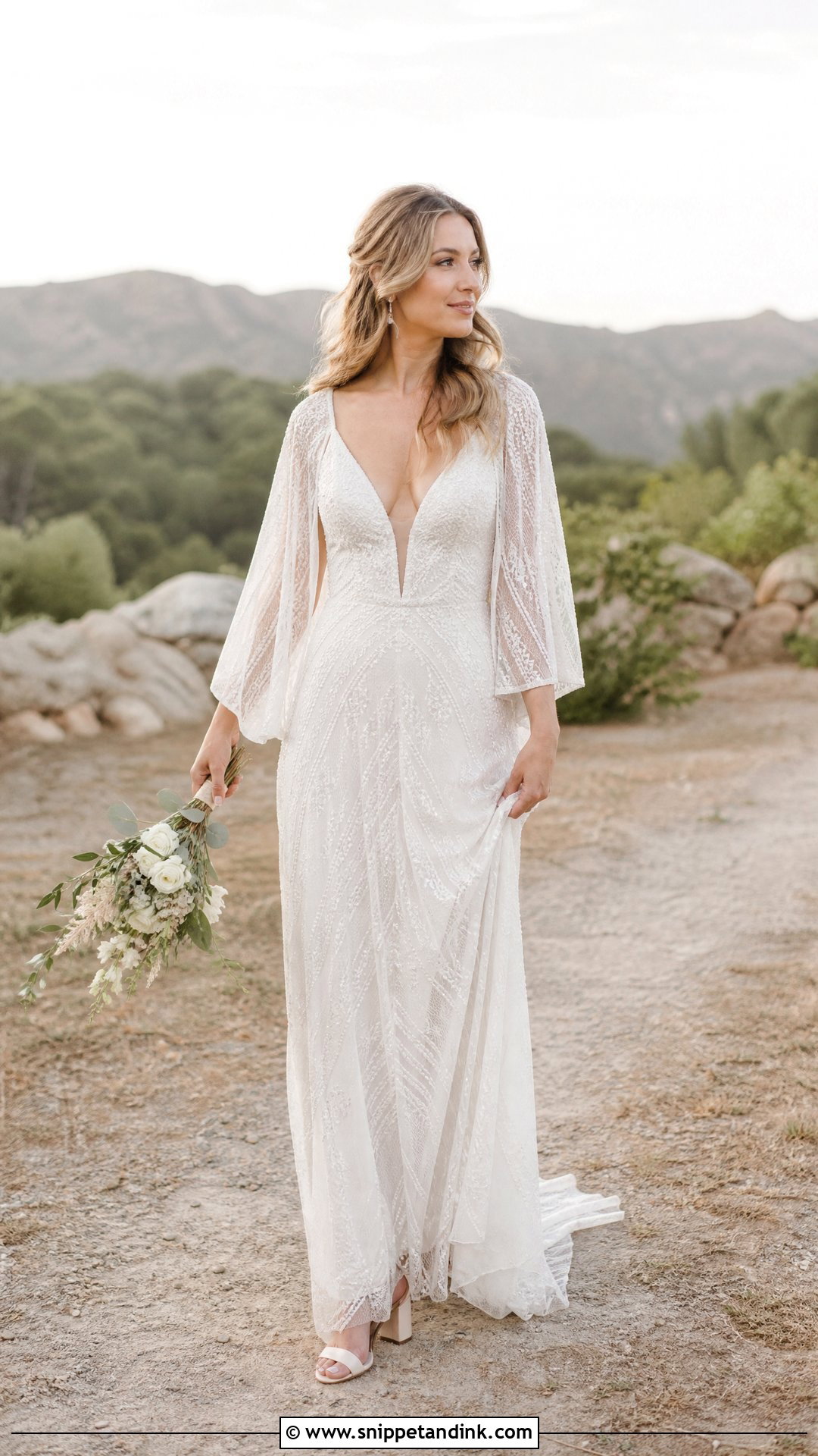 Beaded Boho Wedding Gown - Snippet and Ink - 25 Beaded Wedding Gowns