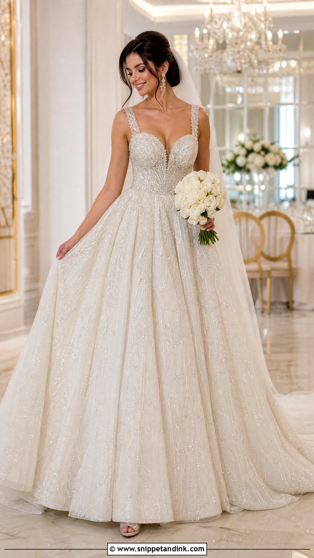Beaded Bridal Ball Gown - Snippet and Ink - 25 Bridal Ball Gown Ideas