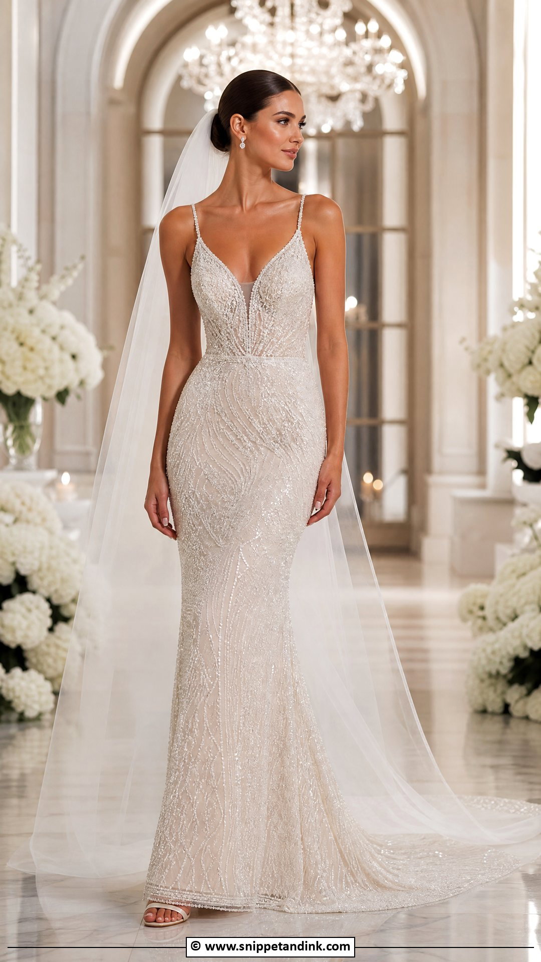 Beaded Bridal Gown - Snippet and Ink - 35 Bridal Gowns