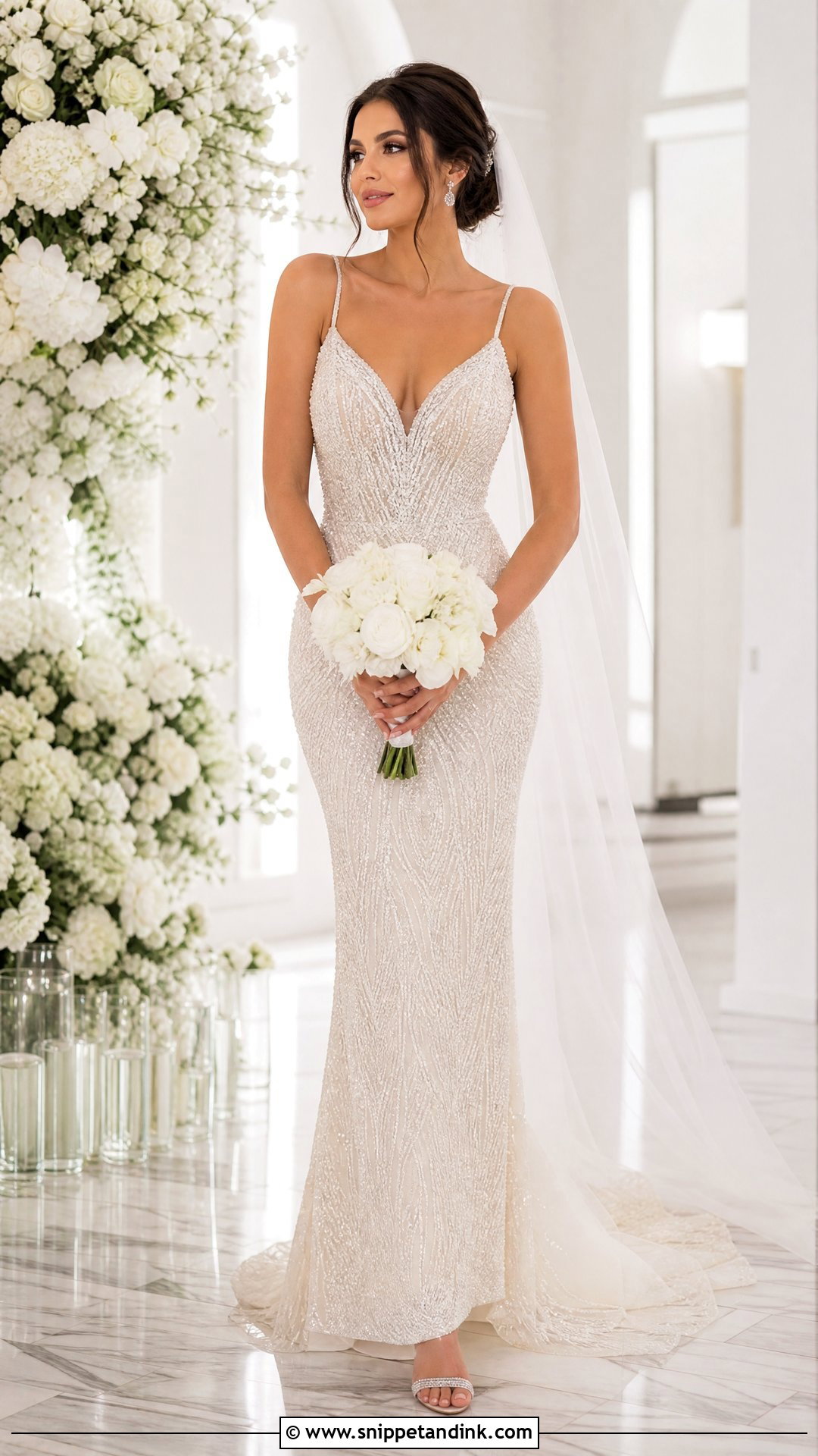 Beaded Bridal Wedding Dress - Snippet and Ink - 25 Bridal Wedding Dresses
