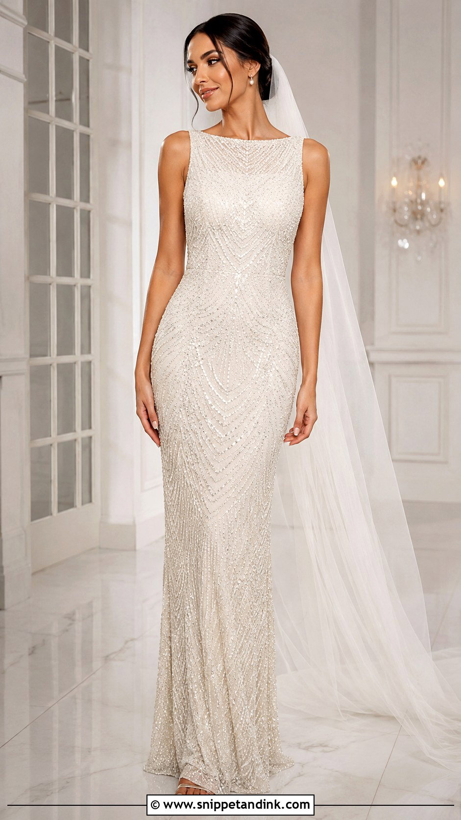 Beaded Bridal Wedding Outfit - Snippet and Ink - 30 Bridal Wedding Outfits