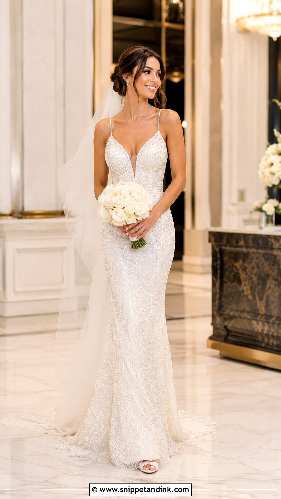 Beaded Bride Gown - Snippet and Ink - 25 Bride Gown Design Ideas